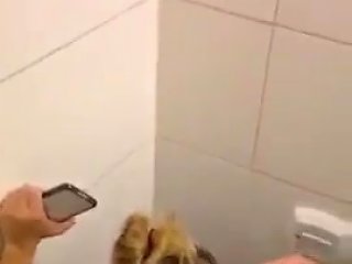 Uncensored Porn Video Featuring Young Adult Engaging In Sexual Activity In A Public Restroom